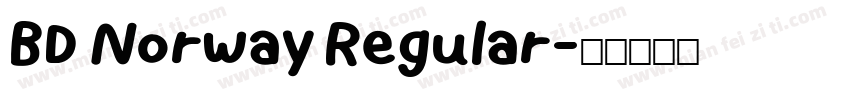 BD Norway Regular字体转换